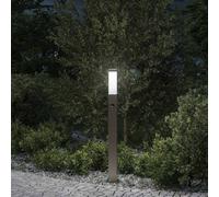 Borne lumineuse avec détecteur 80 cm en acier inoxydable IP44 vidaXL
