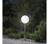 Borne lumineuse avec détecteur 80 cm en acier inoxydable IP44 vidaXL