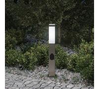 Borne lumineuse avec sortie 50 cm en acier inoxydable IP44 vidaXL
