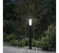 Borne lumineuse avec sortie 80 cm Noir IP44 vidaXL