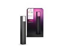 Borne lumineuse connectée Philips Hue Turaco 1100 lm lumière blanche et colorée Anthracite