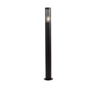 Borne lumineuse d'extérieur | E27 Raccords muraux | IP44 | Corps noir