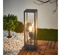 Borne lumineuse extérieur Annalea Lucande, noir, Aluminium, Moderne, Luminaire extérieur
