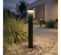 Borne lumineuse extérieur Cirel Lindby, noir, Aluminium, Moderne, Eclairage Exterieur LED