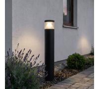 Borne lumineuse extérieur Darja Lucande, gris, Aluminium, Moderne, Eclairage Exterieur LED