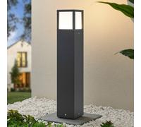 Borne lumineuse extérieur Dewari Lucande, gris, Aluminium, Moderne, Eclairage Exterieur LED