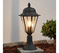 Borne lumineuse extérieur Edana Lindby, dimmable, noir, Aluminium, Moderne, Luminaire extérieur