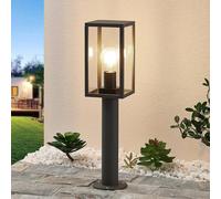 Borne lumineuse extérieur Filimon Lindby, dimmable, noir, Aluminium, Moderne, Luminaire extérieur