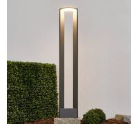 Borne lumineuse extérieur Jeny Lucande, noir, Aluminium, Moderne, Eclairage Exterieur LED