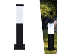 Borne Lumineuse Exterieur Lampadaire, LED Lampadaire Poteau de Jardin IP44 étanche Exterieur E27 Moderne en Aluminium, d'éclairage Lampe sur colonne pour Chemins Terrasse Patio Pelouse Allée (C)