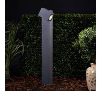 LED Eclairage Exterieur Lorik (Moderne) en Noir Aluminium (1 lampe,à), Luminaire Exterieur, Lampe Jardin, Borne Lumineuse