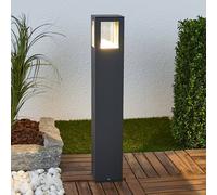 Borne lumineuse extérieur Nicola Lucande, noir, Aluminium, Moderne, Eclairage Exterieur LED