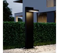 Borne lumineuse extérieur Silvan Lucande, noir, Aluminium, Moderne, Eclairage Exterieur LED