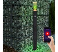 Borne Lumineuse Extérieure Lampadaire Détecteur de Mouvement Fumée Smart LED