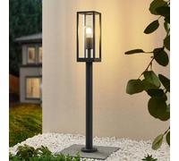 Borne lumineuse Giavanna Lindby, dimmable, noir, Aluminium, Moderne, Luminaire extérieur