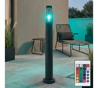 Borne Lumineuse Lampadaire Lampe D'Extérieur Jardin Télécommande Dimmable RGB