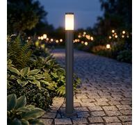 Borne Lumineuse Lampe D'Extérieur Lampadaire Inox Anthracite Jardin 1x E27