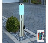 Borne Lumineuse Lampe D'Extérieur Lampadaire LED Détecteur RGB Prises Dimmable