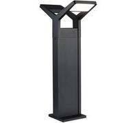 Borne lumineuse LED Juntea Capteur crépusculaire IP44 585mm 3000K 2x12,5W 2x800lm 230V Anthracite Aluminium Anthracite G