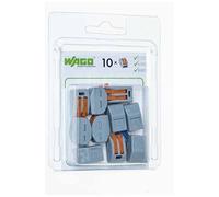 Borne pour boîte de dérivation WAGO 222-412 flexible: 0.08-4 mm² rigide: 0.08-2.5 mm² Nombre total de pôles: 2 gris, or