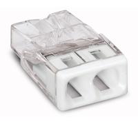 Wago Pince dose/installation 2273-202 Compact avec anneau – 2 fois plus – Transparent/blanc – 5x