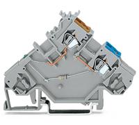 Borne pour capteur WAGO 280-564/281-483 5 mm ressort de traction Affectation: L gris 10 pc(s)