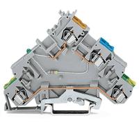 Borne pour capteur WAGO 280-576/281-496 5 mm ressort de traction Affectation: L gris 10 pc(s)