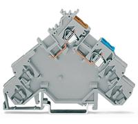 Borne pour capteur WAGO 280-584 5 mm ressort de traction Affectation: L gris 10 pc(s)