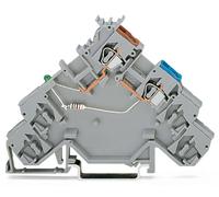 Borne pour capteur WAGO 280-586/281-496 5 mm ressort de traction Affectation: L gris 10 pc(s)