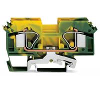 Borne pour conducteur de protection WAGO 283-607/999-950 12 mm ressort de traction Affectation: terre vert, jaune 25 pc(s)