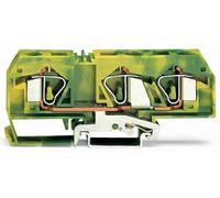 Borne pour conducteur de protection WAGO 283-677/999-950 12 mm ressort de traction Affectation: terre vert, jaune 20 pc(s)