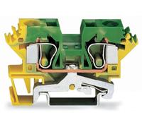 Borne pour conducteur de protection WAGO 284-607 10 mm ressort de traction Affectation: terre vert, jaune 25 pc(s)