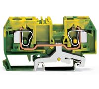 Borne pour conducteur de protection WAGO 284-907 10 mm ressort de traction Affectation: terre vert, jaune 25 pc(s)