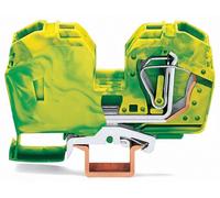 Borne pour conducteur de protection WAGO 285-637 16 mm ressort de traction Affectation: terre vert, jaune 15 pc(s)