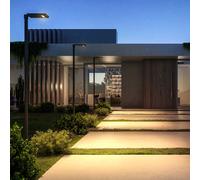 Borne solaire aluminium noir link