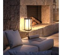 Borne solaire aluminium radia moon h35cm