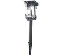 Borne solaire carré 2 led Noir G