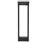 Borne Solaire Extérieur LED en Métal 60 cm Jardin Allée Noir Malden