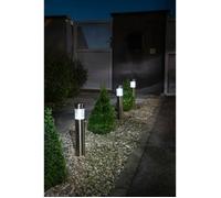 Borne solaire en inox verre