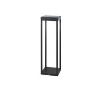 Lumisky Borne solaire LED blanc chaud RADIA MAXI aluminium éclairage puissant H50cm