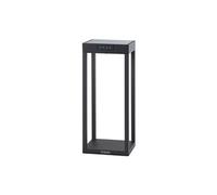Borne solaire LED blanc chaud RADIA MINI aluminium H35cm