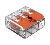 Borne WAGO 221 3x6mm² à leviers souple & rigide - WAGO - 30pcs - 221-613