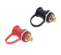 Bornes Batterie 250A Relocalisation Étanche PC Laiton Paire | Installation travers panneau carrosserie pour accès rapide, goujons 3/4 pouces