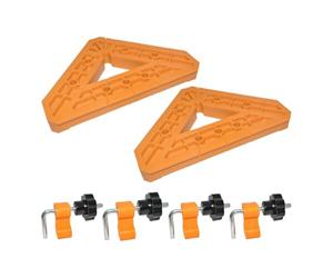 Bornes d'angle 6 pièces d'outils de précision réutilisables à 90 degrés | Pinces carrées pour le travail du bois, les projets de bricolage, les travaux ménagers, le bureau, le laboratoire, l'intérieur