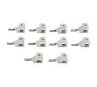 Bornes de 25 mm², 63ABusbarConnectorforCircuitBreakerDistributionBox, SecureElectricalWireLink, coque en plastique blanc, 70 x 60 x 20 mm, lot de 10