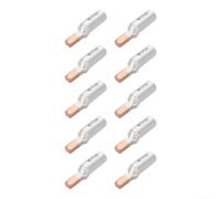 Bornes de câble bimétalliques série DTLC pour installateurs électriques, 10 cosses de fil en cuivre et aluminium pour disjoncteur et barre omnibus (DTLC-35)