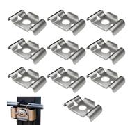 Bornes de cage métallique - Pince unique en acier inoxydable de 28 à 32 mm - Support de fixation de câble avec support de clôture, utilisation de jardin, montage de poteaux en bois - arrière-cour