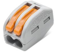 Wago Bornes de connexion automatiques S222 2 entrées – Pack de 50