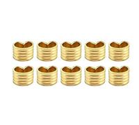 Bornes de courroie en laiton pour imprimante - 6 mm - Pince métallique pré-sertie - Installation rapide pour largeur de 6 mm - Courroie ouverte en caoutchouc - Plusieurs bornes métalliques compatibles