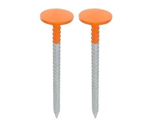 Bornes de Propriété,Lot De 2 Piquets Résistants Aux Intempéries 30 Cm - Repères D'Arpentage Bas Profil Et Piquets De Délimitation | pour Jardin Sentier Cour Allée Bordures Pavés Pelouse